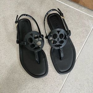 Coach Black Sandals